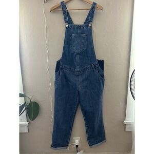 Old‎ Navy Womens Maternity Overall Bibs Size 8 Side Panel Pregnancy NWT Straight